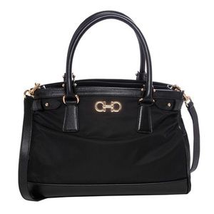 Salvatore Ferragmo Batik Nylon Satchel Bag